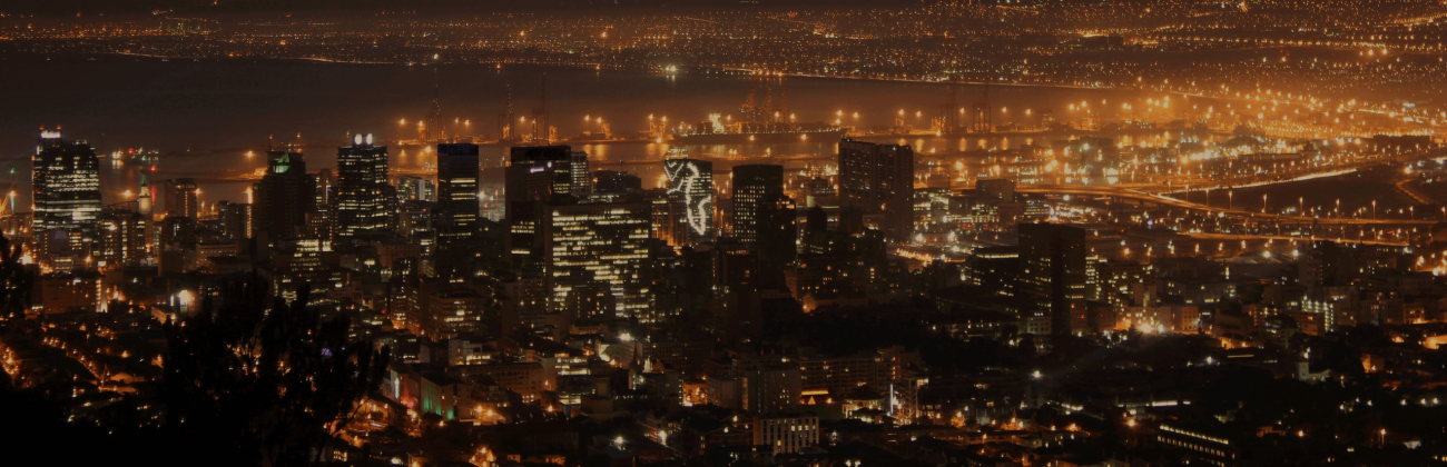 Cape town at night