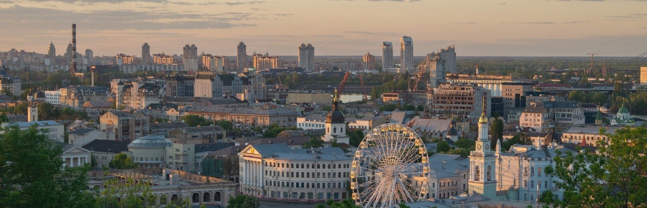 Kyiv at dusk